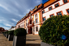 Façade de la chancellerie d'Etat, à ne pas manquer lors d'une promenade dans le centre, © Stadtverwaltung Erfurt