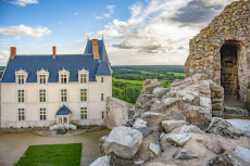 The castle of the small village of Sainte-Suzanne withstood William the Conqueror. The mediaval castle is complemented by a Renaissance chateau