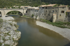 F/Languedoc-Roussillon/Aude: Lagrasse, alte römische Brücke