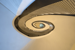 L’escalier en colimaçon – architecture : MÄCKLERARCHITEKTEN, © Freies Deutsches Hochstift, photo : Alexander Paul Englert