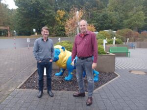 Andreas Speit et Nils Franke, 19.10.2023 © Landry Charrier