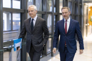 Bruno Le Maire und Christian Lindner in Paris, 24. November 2022 (Copyright: Imago)