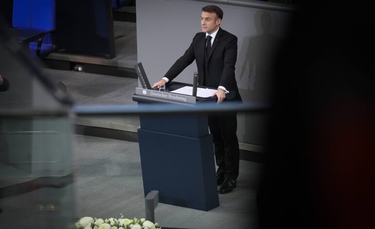 Emmanuel Macron im Bundestag Die hohe Kunst der vieldeutigen Rede 