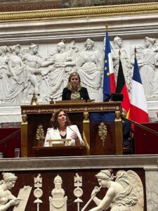 Sandra Weeser à l'Assemblée Nationale, 22. Januar 2023 (Copyright: Tristan Unkelbach/Maurice Kubitschek)