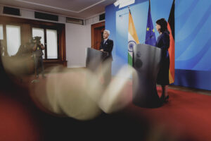 Annalena Baerbock et Subrahmanyam Jaishankar le 10 septembre à Berlin (Copyright: Imago)