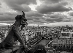 Blick von Notre-Dame auf Paris