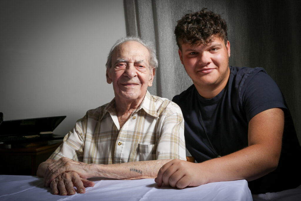 David Mosse wurde mit 18 deportiert. Hier mit Eddie