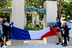 Einweihung des Denkmals zu Ehren der Widerstandskämpfer des Zweiten Weltkriegs, Vichy, 26. August 2024 (Copyright: Ville de Vichy) / Inauguration du nouveau monument à la Résistance.