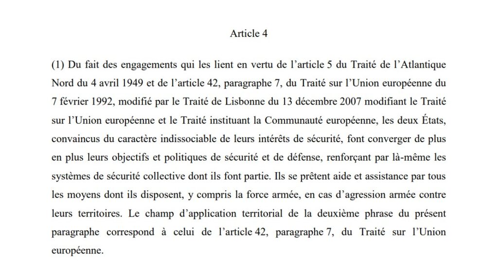 Le traité d'Aix-la-Chapelle a été signé le 22 janvier 2019.