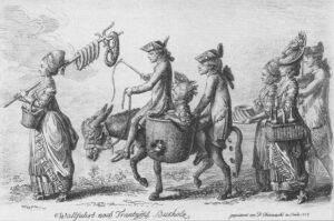 Pélerinage à Französisch Buchholz. Gravure sur cuivre de Daniel Nikolaus Chodowiecki (Copyright: Wikimedia Commons)