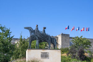 Bronzestatue von Wilhelm dem Eroberer und Mathilde von Flandern (Copyright: Hilke Maunder)