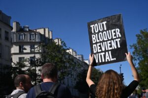 Demonstration am 18. September 2025 in Paris (Copyright: Alamy)