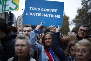 Marsch gegen den Antisemitismus, Paris, 12. November 2023 (Copyright: Alamy)
