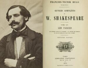 François-Victor Hugo und eine von ihm angefertigte Übersetzung aus Shakespeares Werk (Copyright: Wikimedia Commons)