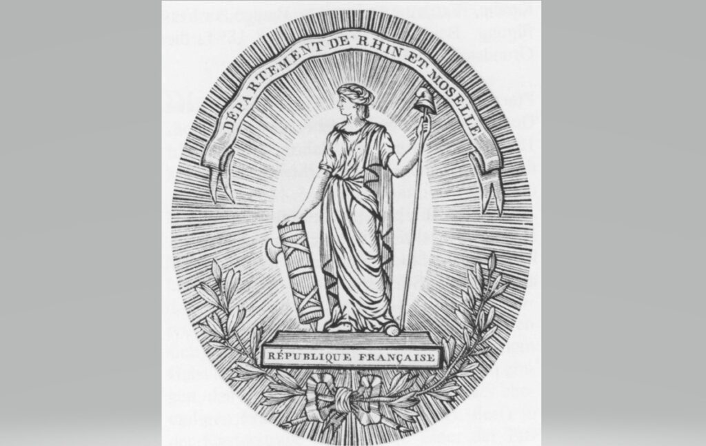 Das Département de Rhin-et-Moselle gehörte von 1798 bis 1814 zum französischen Kaiserreich. Diese Zeit hat zahlreiche Spuren hinterlassen, nicht zuletzt in der Sprache. (Copyright: Wikimedia Commons)