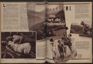 Artikel über den ersten bezahlten Urlaub in der Zeitschrift Regards, 13. August 1936 (Copyright: Wikimedia Commons)