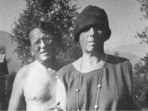 Annette Kolb und René Schickele in Ascona während des Ersten Weltkriegs