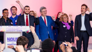 Jean-Luc Mélenchon bei einer Wahlkampfveranstaltung wenige Wochen vor den Kommunalwahlen, Argenteuil, 7. Februar 2026 (Copyright: Wikimedia Commons)