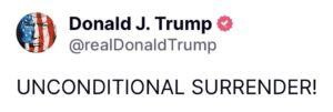 Message de Donald Trump sur Truth Social, 17 juin 2025