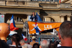 Florian Philippot gehörte bis 2017 dem Front National an. Als Vorsitzender der souveränistischen und euroskeptischen Splitterpartei Les Patriotes plädiert er heute für einen Frexit (Copyright: Wikimedia Commons)
