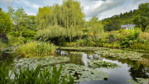 Der Seerosenteich im Wassergarten von Claude Monet in Giverny