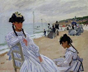 Im Musée Marmottan Monet ist Claude Monets Frühwerk „Sur la plage à Trouville“ (1870) zu sehen