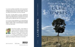 Cover des Buches "La vie d'après" von Pierre-Yves Le Borgn', auf dem Titel ein Baum auf einer Wiese bei blauem Himmel, auf der Rückseite der Klappentext