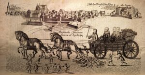 Ein Fass Wein als Zeichen des Friedens: Seit dem frühen 16. Jahrhundert erinnert der Martensmann an die Beilegung eines Konflikts zwischen Lübeck und Mecklenburg (Copyright: Wikimedia Commons) 