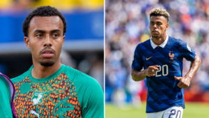 Zwei Brüder, zwei Nationalteams: Guéla Doué (links) entschied sich für die Elfenbeinküste. Sein jüngerer Bruder Désiré Doué (rechts) spielt dagegen für Frankreich (Copyright: Wikimedia Commons)